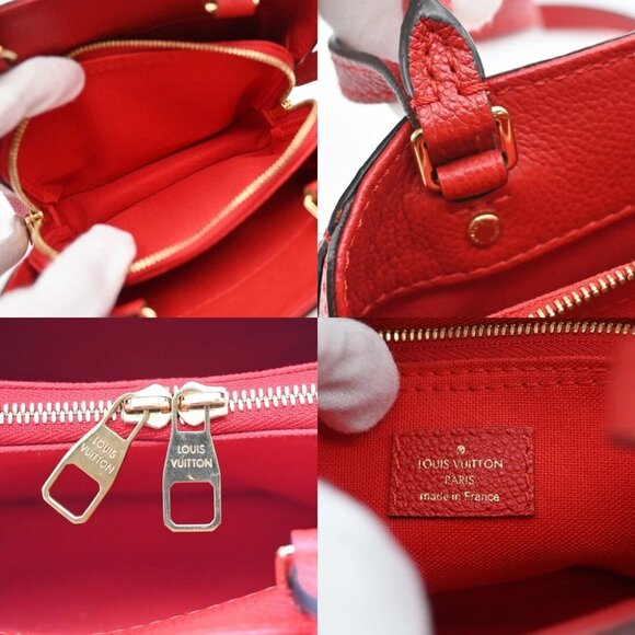 LOUIS VUITTON Montaigne Nano 2Way Hand Bag Monogram Empreinte CY - Picture 10 of 16
